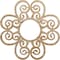 Ekena Millwork Cohen Wood Fretwork Pierced Ceiling Medallion, Red Oak, 38"OD x 13"ID x 3/8"T CMWP38X38X0375CORO - alternate 1